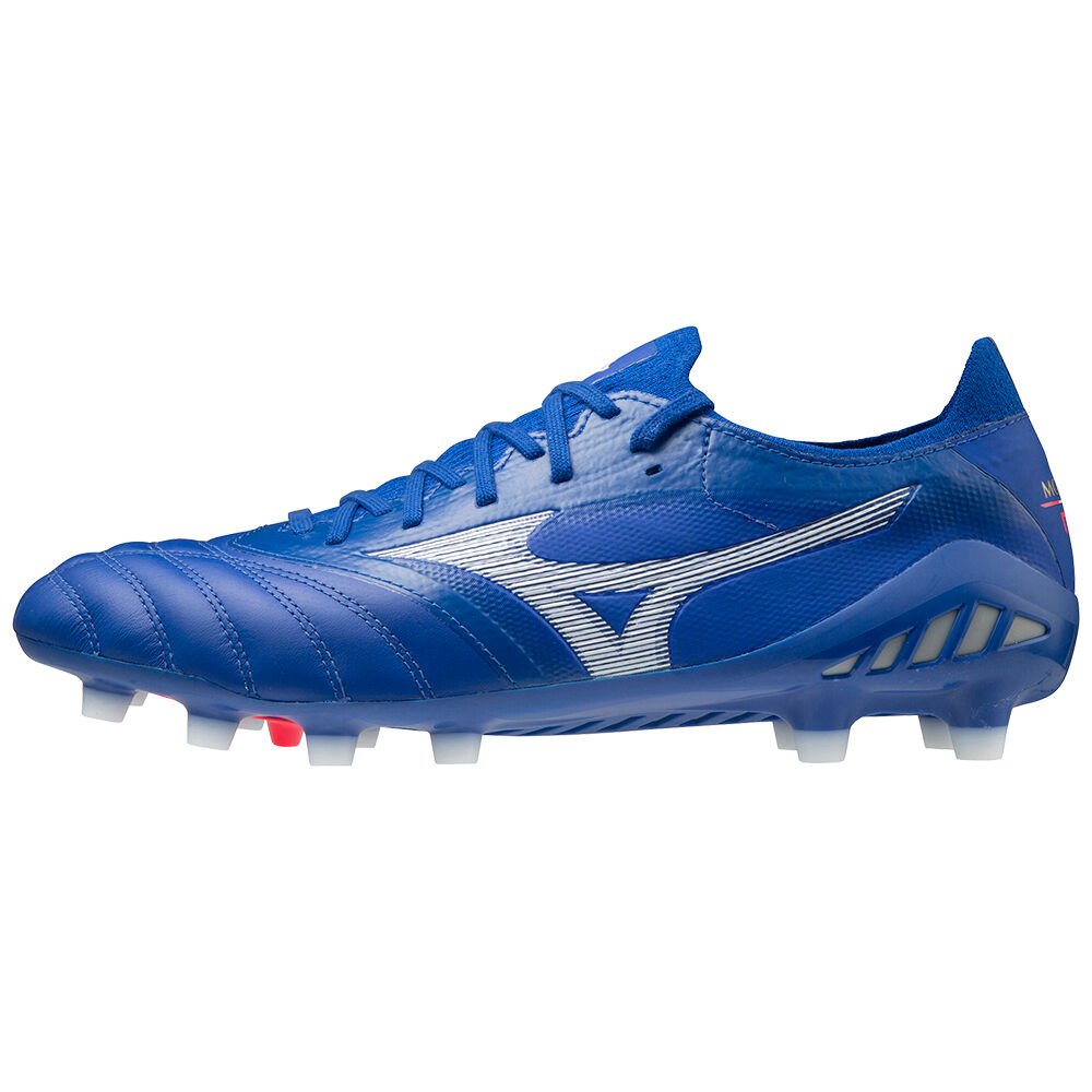 Mizuno Morelia Neo 3 Beta Elite - Erkek Krampon - Mavi/Beyaz Türkiye (ENDSPC-043)